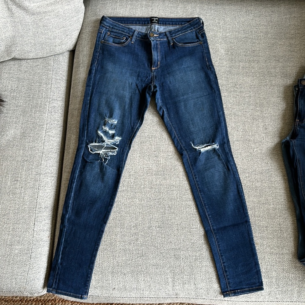 Midrise skinny jeans